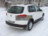 Пороги с площадкой 42,4 мм Volkswagen Tiguan 2011